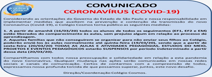 Comunicado Importante